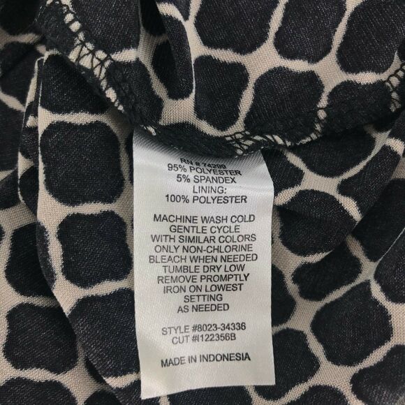 EN Focus Studio Black and White Geometric Sleeveless Dress Women’s Size 8 - Picture 3 of 5